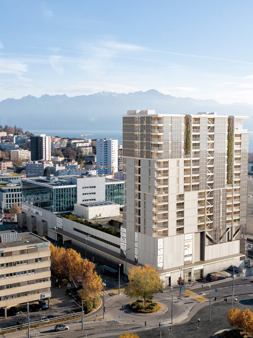 Architecture de CCHE pour Malley Phare Suisse