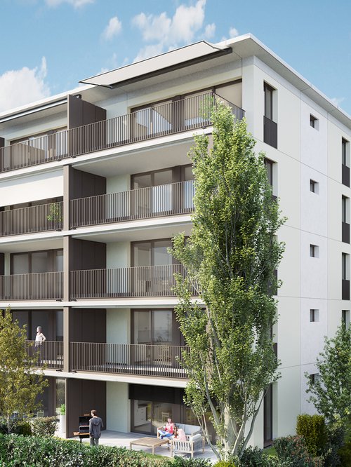 Architecture de CCHE pour le projet de logements en PPE Jules-Cougnard Suisse