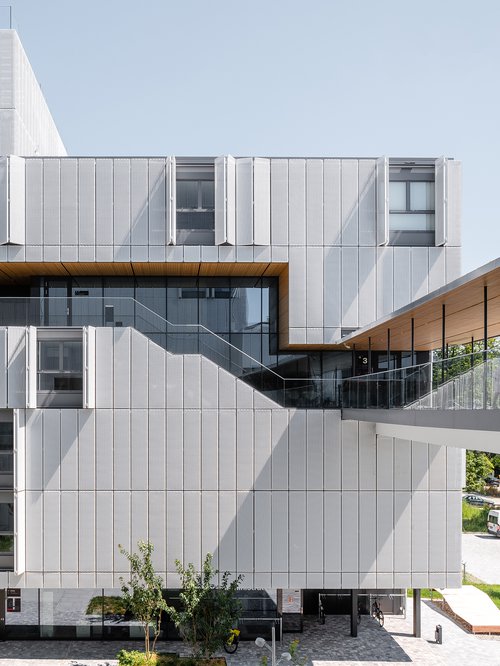 Architecture de CCHE pour La Résidence étudiante du Grand Morillon Suisse