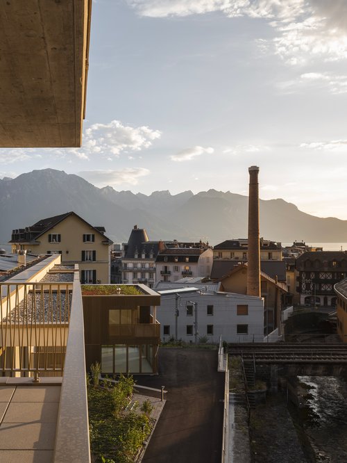 Architecture de CCHE pour La Corsaz à Montreux Suisse