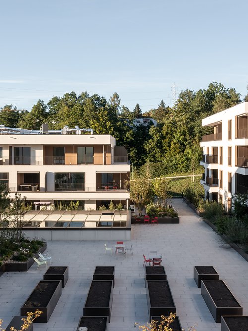 Urbanisme et Architecture de CCHE pour le quartier Ancienne Papeterie à Marly Suisse